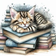 Схема вышивки «кот»