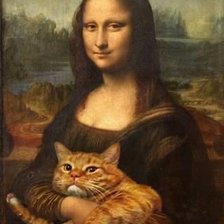 Схема вышивки «мона киса»