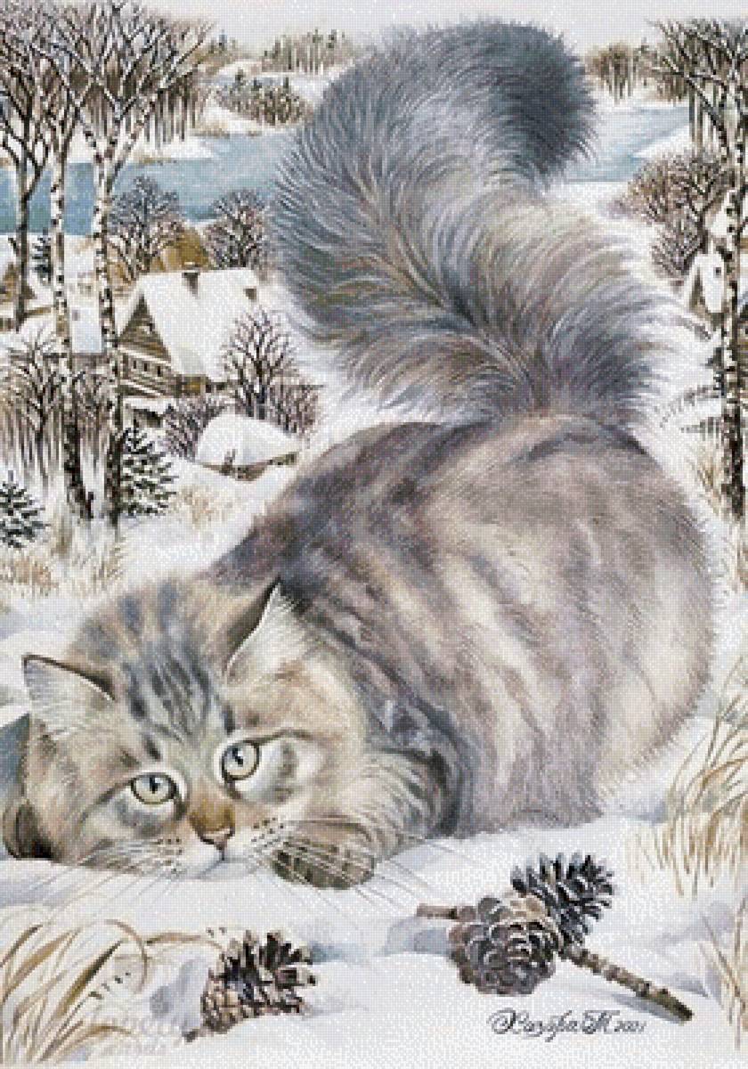 Дымок. Татьяна Хазова - русские художники - предпросмотр