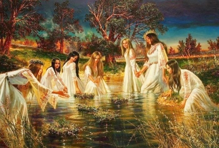 ИВАНО-КУПАЛО - река, девушки, костер, ночь - оригинал