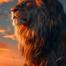 Схема вышивки «Лев»