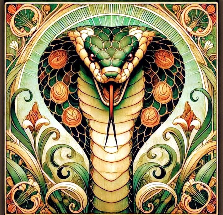 Рисунок - змея - оригинал