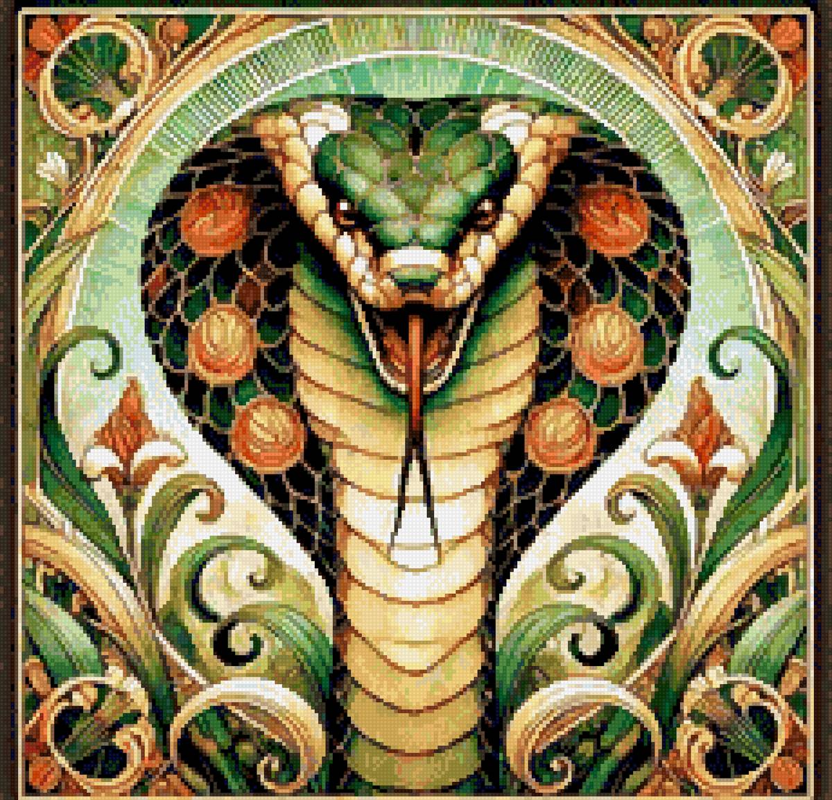 Рисунок - змея - предпросмотр