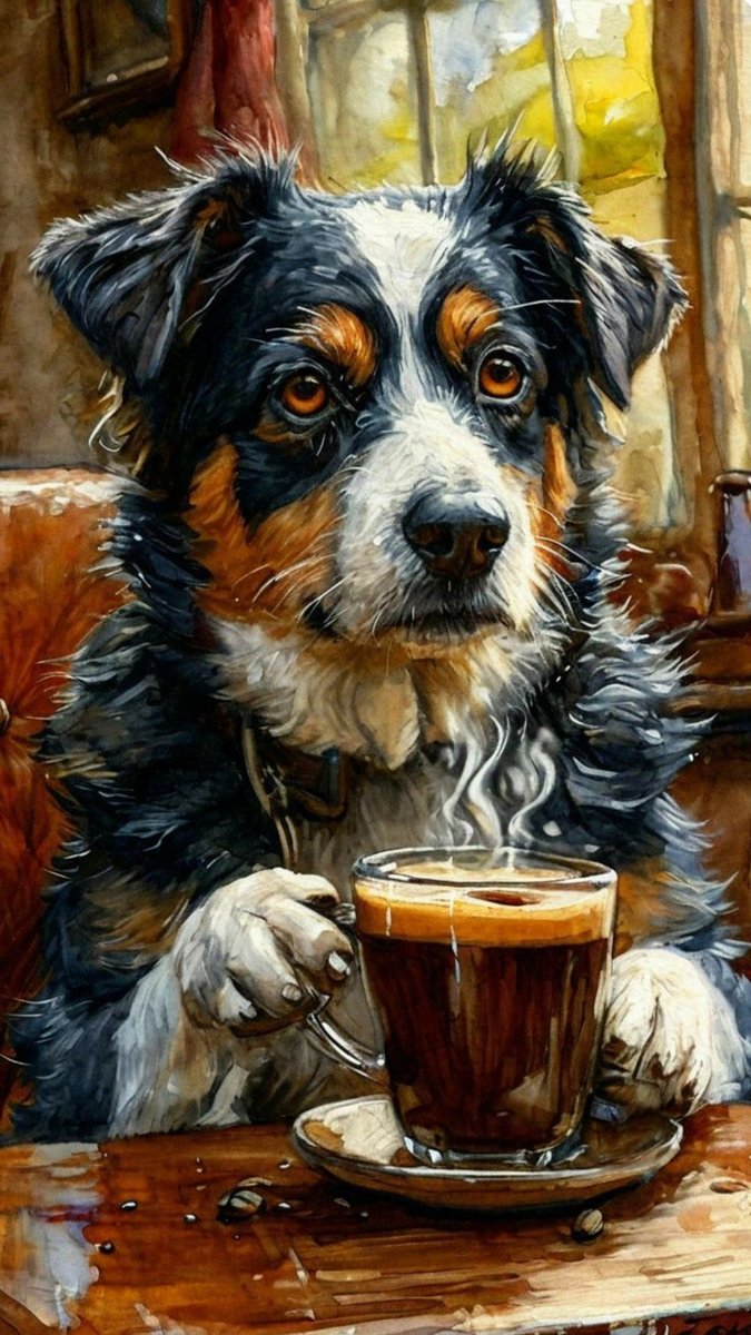 собака - рисунок - оригинал