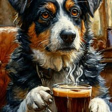 Схема вышивки «собака»