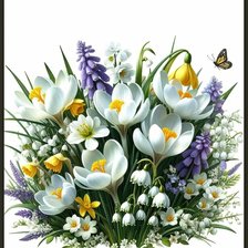 Схема вышивки «Цветы»