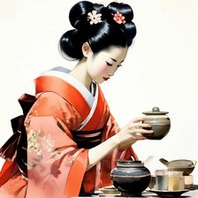 Схема вышивки «Азиатская живопись»