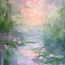 Схема вышивки «Пруд»