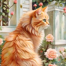 Схема вышивки «В саду роз»