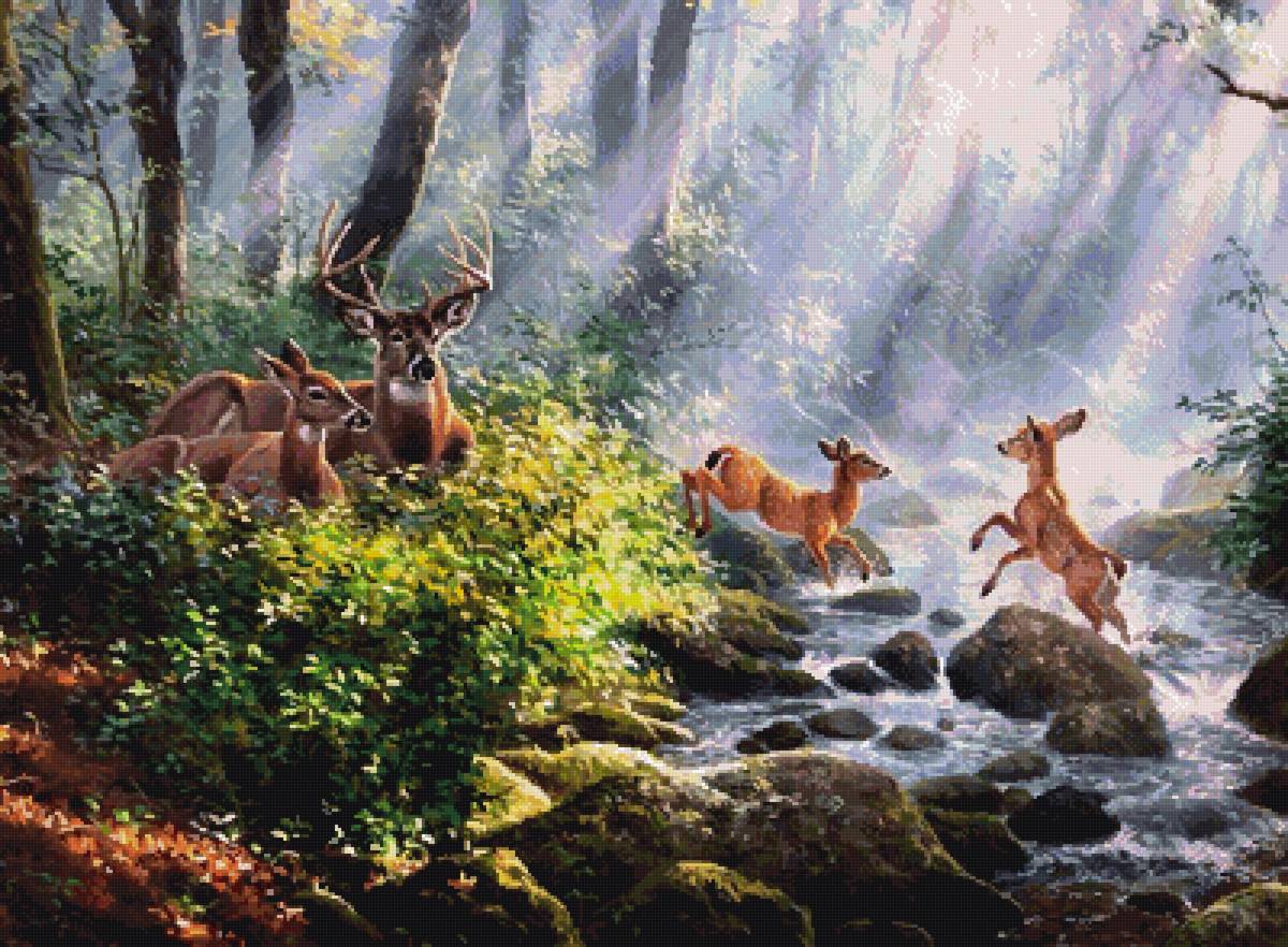 №2863335 - абрахам хантер, олень, природа, олени, звери - предпросмотр