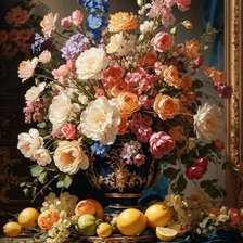 Схема вышивки «ваза с цветами»