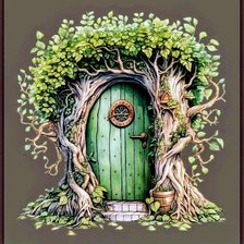 Схема вышивки «Вход»