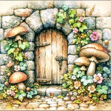 Схема вышивки «Вход»