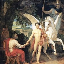 Схема вышивки «Беллерофонт отправляется в поход против Химеры»