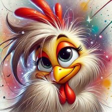 Схема вышивки «курица»