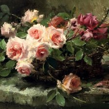 Схема вышивки «Розы. Франс Мортельманс»