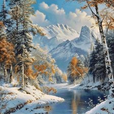 Схема вышивки «Красота природы»