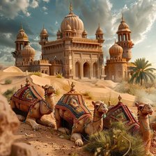 Схема вышивки «Песни пустыни 5»