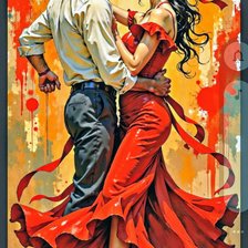 Схема вышивки «Танец»