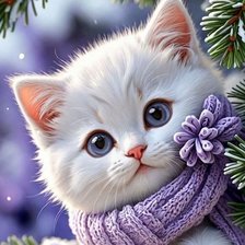 Схема вышивки «Милый котик»