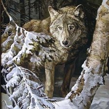 Схема вышивки «В лесу. Владимир Сасов»