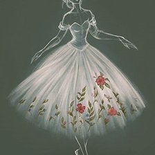 Схема вышивки «балерина»