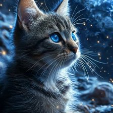 Схема вышивки «Котёнок»