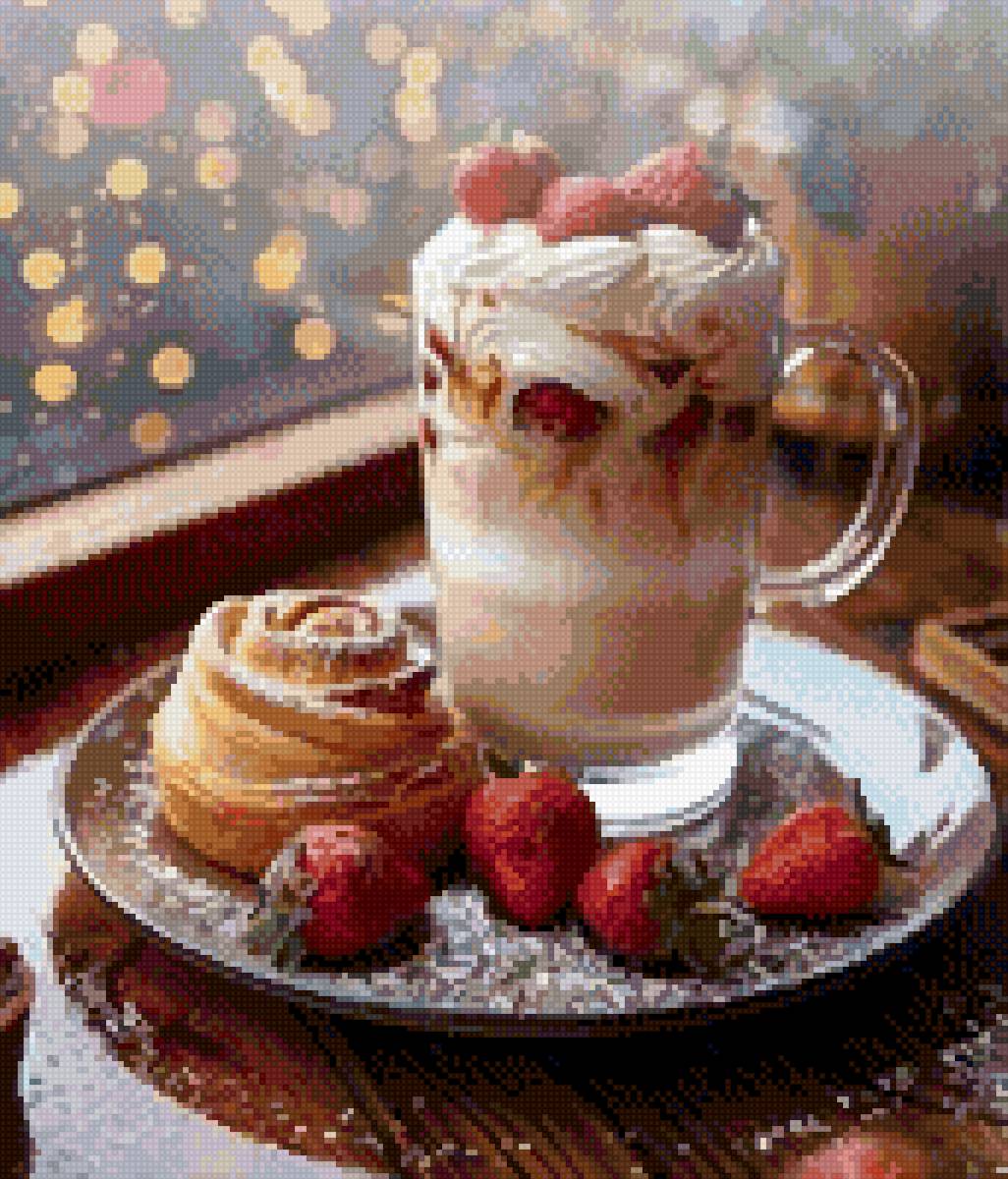 Латте - кофе, утро, чашка - предпросмотр