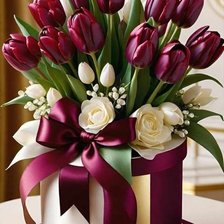 Схема вышивки «Тюльпаны»