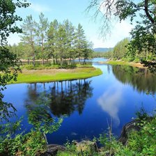 Схема вышивки «Озеро»