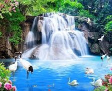 Схема вышивки «Водопад»