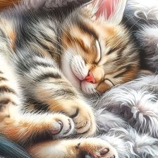 Схема вышивки «котенок»