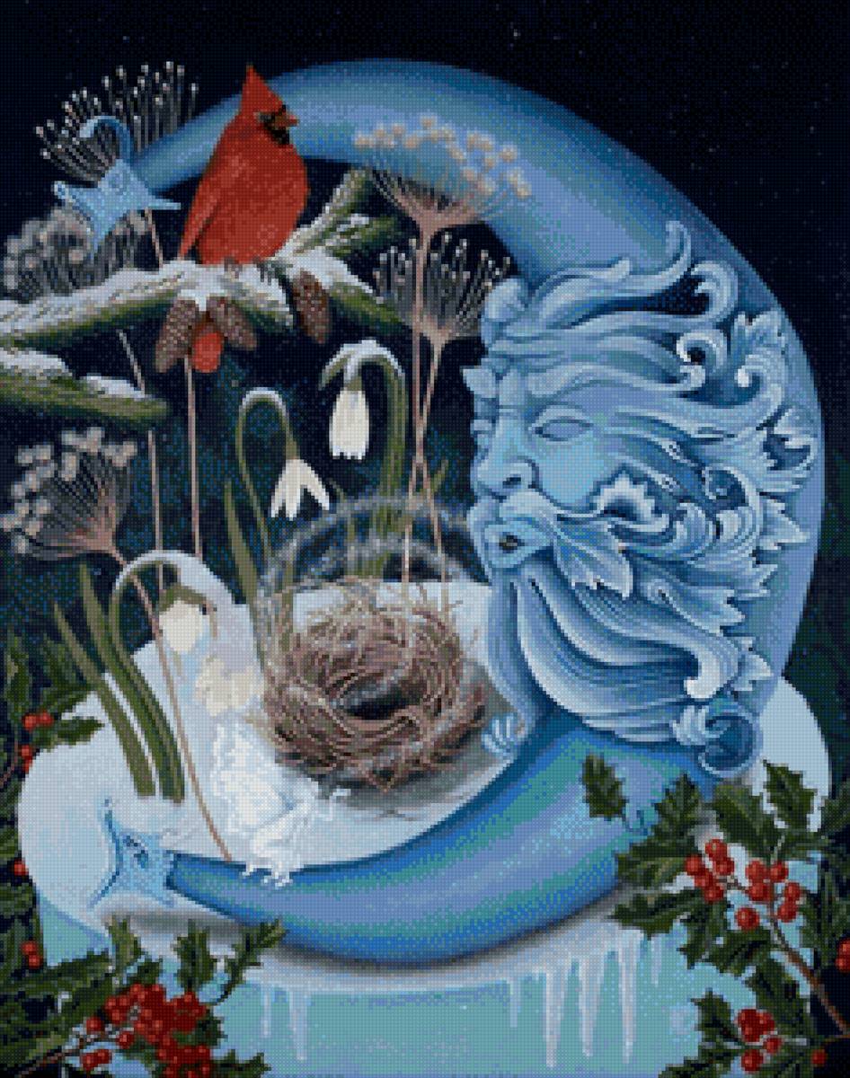 зимний  месяц - предпросмотр