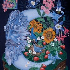 Схема вышивки «летний  месяц»