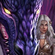 Схема вышивки «Огонь из цветка Тиамат»