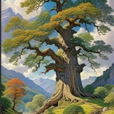 Схема вышивки «Река»