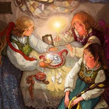 Схема вышивки «Русские праздники. Святки.»