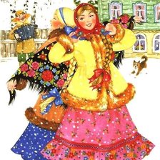 Схема вышивки «Русские праздники. Гуляния.»