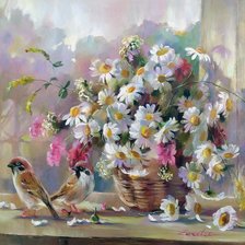 Схема вышивки «Зарецкая_Привет ромашкового поля»