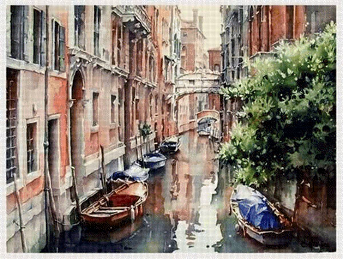 Кристиан Гранью_2 - венеция, картина, пейзаж, акварель - предпросмотр