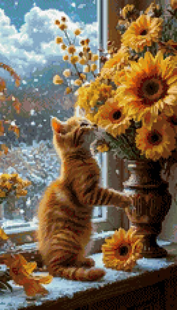 Рыжик 2 - зима, животные, котик - предпросмотр