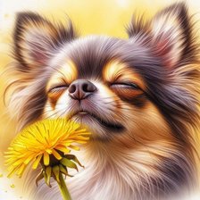 Схема вышивки «собака»