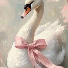 Схема вышивки «Лебедь»