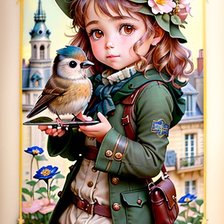 Схема вышивки «девочка»