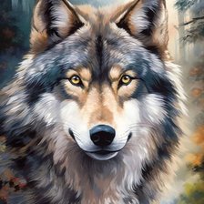 Схема вышивки «Серый»