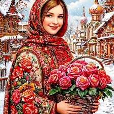 Схема вышивки «весенний букет»