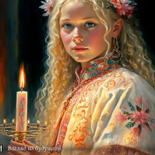 Схема вышивки «Русская красота. Петр Папихин. "Взгляд из будущего".»