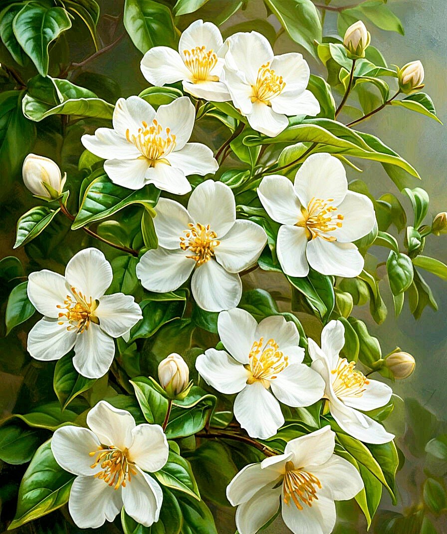 ЖАСМИН - цветы - оригинал