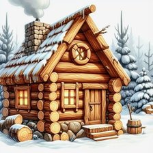 Схема вышивки «Зима»