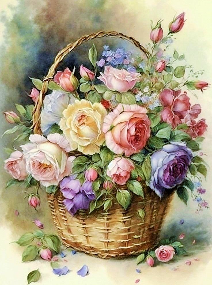 №2866756 - корзинка, цветы, корзина цветов - оригинал